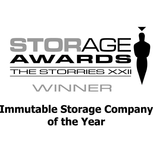 Storage Awards Immutable Storage Company of the Year Winner Logo