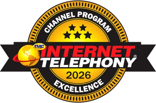 Logo du prix d’excellence du programme de canaux de téléphonie Internet 2026