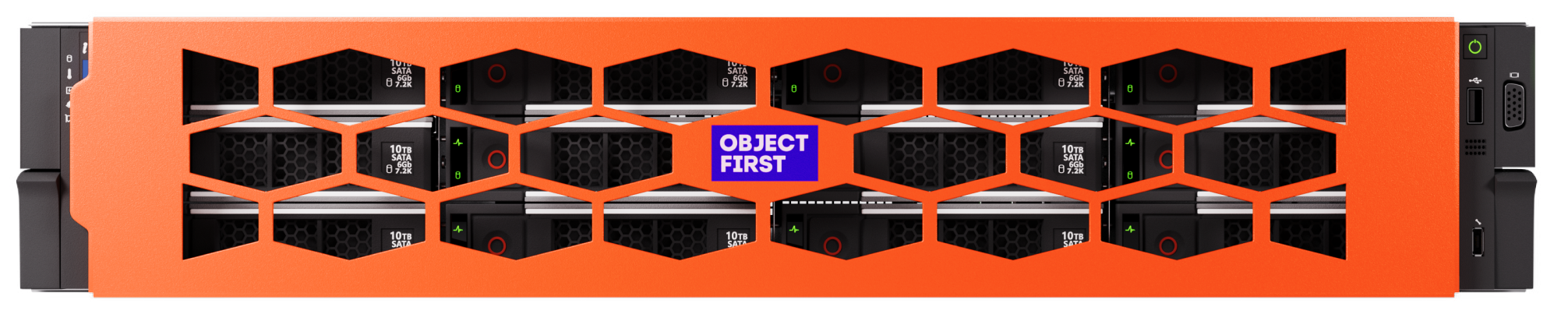 Object First unit - front panel
